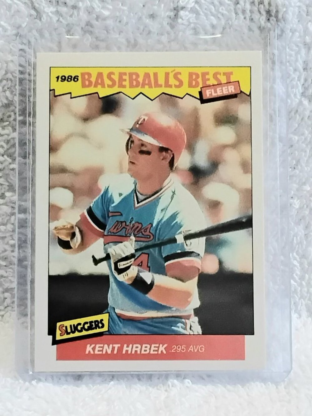 5/$20 Mint 1986 Fleer Kent Hrbek Baseball's Best Sluggers MLB Card 17!!